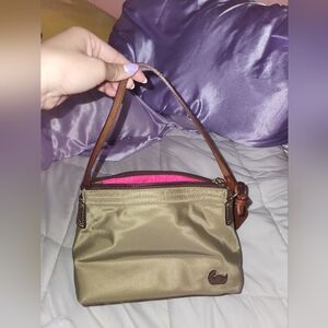 Vintage Dooney and Bourke Nylon Leather Mini Handbag